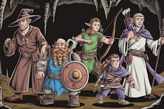 draw your dnd party