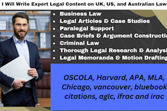 write about UK law, US law, and australian legal systems
