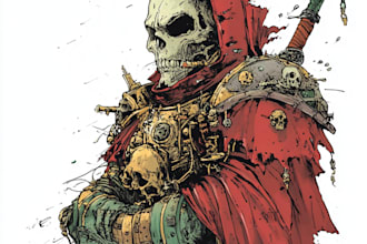 create warhammer illustration of you