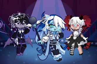 create ocs or existing characters using gacha life 2