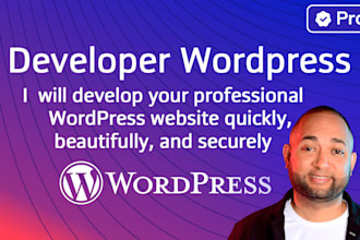develop your wordpress website quickly, beautifully, and securely