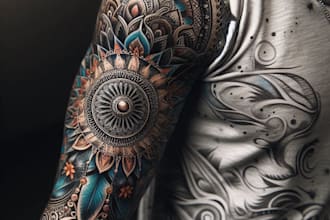 develop custom tattoo design, sketch