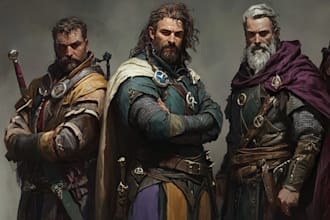 draw d and d character art and dnd character art