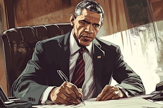 illustrate your political cartoon or cartoon caricature