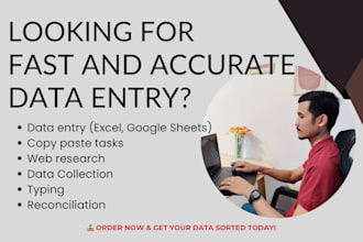 handle all your data entry tasks so you can save time