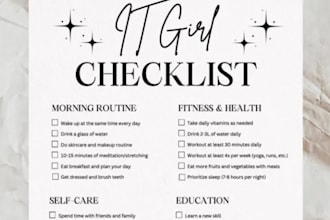 editable spa gym salon price list, letter head business card checklist invoice