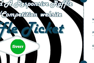 build a responsive raffle competition website