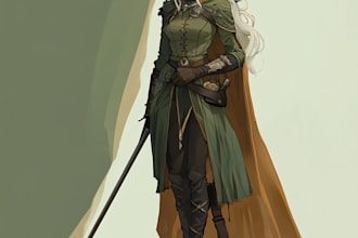 made a dnd art, fantasy character, scifi, and dnd party