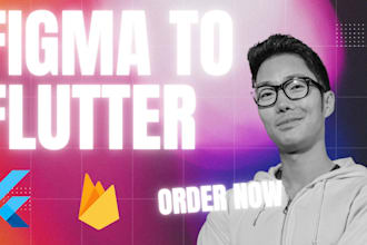 do flutter app development, android and ios app, figma to flutter app