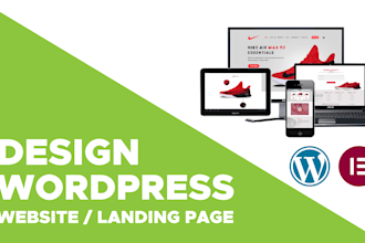 design a creative wordpress website design using elementor