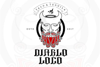 design hot taco tequila bar logo