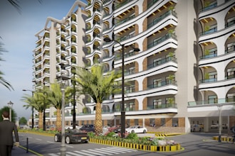 design building exterior on revit and sketchup