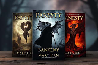 design fantasy book cover, paperback cover, or kindle cover