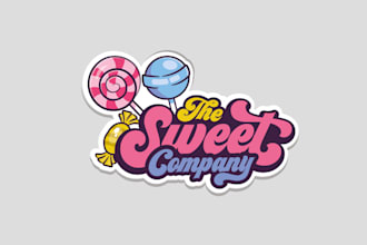 design sweet candy company logo