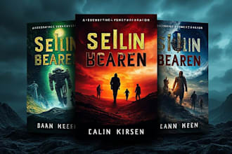 design fantasy book cover, fiction, sci fi, horror, kindle ebook cover