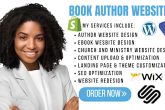design author website, ebook website, ministry website, website transfer