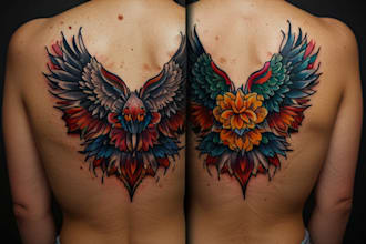 draw custom american traditional tattoo design for you