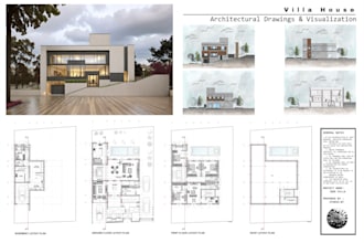 be your architect draw 2d floor plans, 3d render city permit drawings