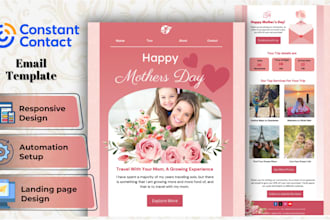 design constant contact email template and newsletter