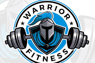 design unique warrior fitness logo