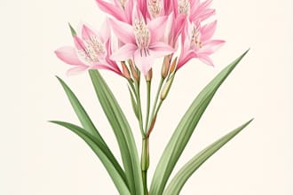 draw botanical illustrations of flowers, plants, fruits