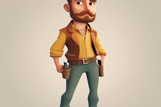 create simple 2d game characters