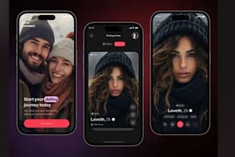 design custom dating app, hookup site, social chat app onlyfans website, ai bot