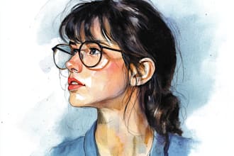 draw digital watercolor illustration