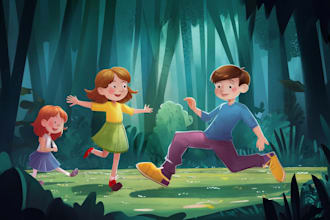 do design children illustration story book picture kid illustration