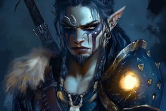 fantasy character design or similar concept art
