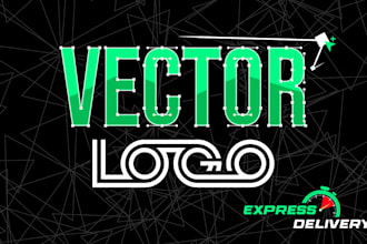 vectorize logo and make high resolution files within 2 hours