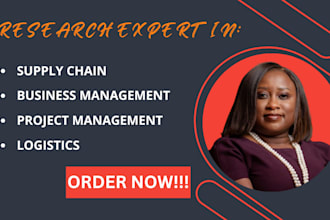 write on supply chain, business management, project management, and logistics