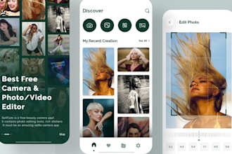 build a photo and video editing app, camera app ai  filters and effects app