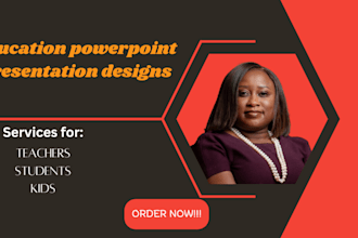 create education powerpoint presentation design for teachers, students, and kids