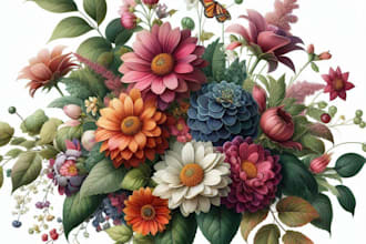 paint digital watercolor botanical illustration
