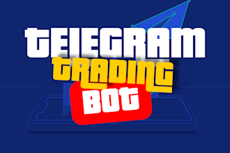 develop a custom telegram bot for automation, crypto, and trading