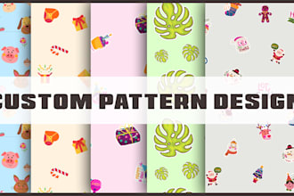 design unique seamless repeat patterns for textile print and packaging