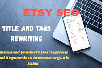 rewrite your etsy title tags products listings via strategic keywords