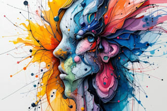 draw a pretty wpap or abstract pop art portrait of you