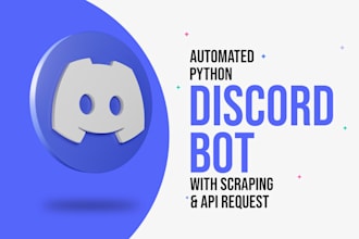 create a custom discord bot with web scraping and automation