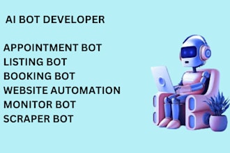 create website vfs appointment bot, vfs bot, scheduling bot, tls bot, bls bot