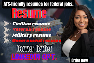 do ats optimized federal resume, military USA job executive, veteran resume