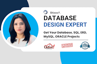 do sql database, queries, erd mysql, oracle, mssql, postgresql projects