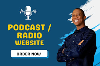 build podcast website, radio website, music artist dj website