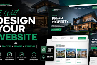 design a professional real estate investor website