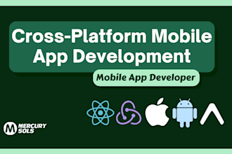 develop a cross platform mobile app development with react native, andriod, IOS