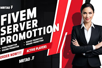 do fivem server promotion, discord server promotion, fivem server