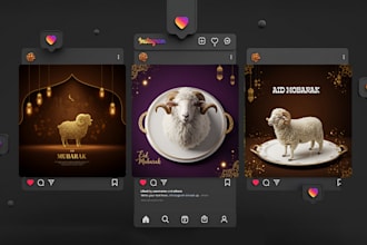 design stunning aid food poster eid greeting post