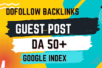 write and publish 10 high da guest post with do follow link building