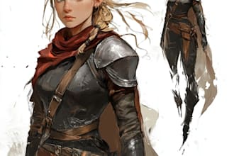 make a dnd art and d and d character for you